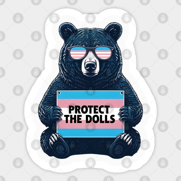 Protect-The-Dolls Sticker by Creatifly Graphic Tees